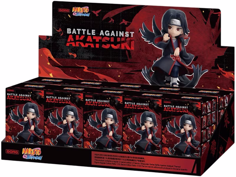 Pop Mart Naruto: Shippuden Series Battle Against Akatsuki Themed Figure Sealed Case (10 Blind Box)
