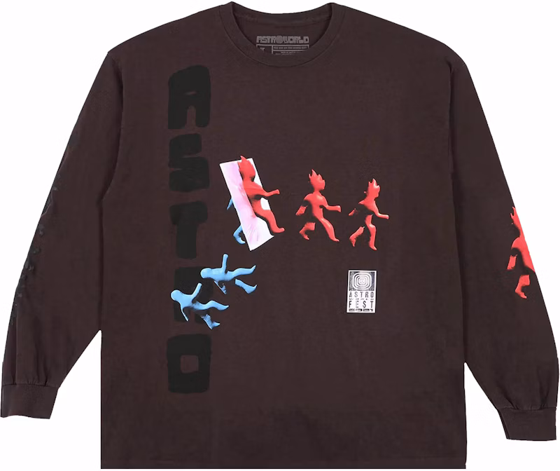 Travis Scott Otherside Long-Sleeve T-shirt Brown