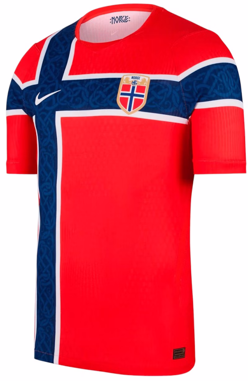 Nike Norway National Team 2026 Match Home Aero-FIT Jersey Chile Red/White/Chile Red/White