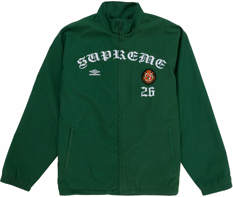 Supreme Umbro Cotton Ripstop Track Jacket (FW26) Green