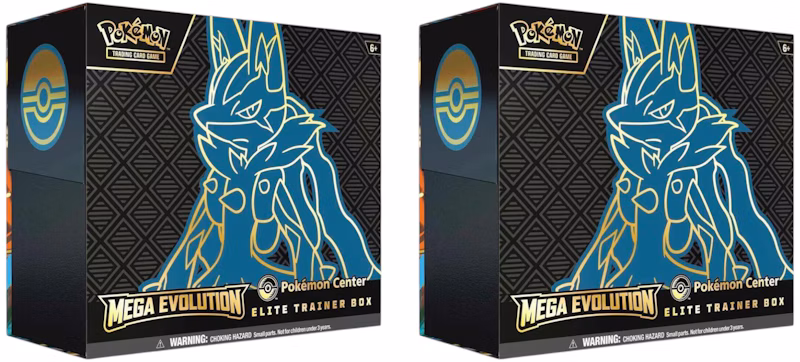 2025 Pokémon Mega Evolution Mega Lucario Elite Trainer Box (Pokemon Center) 2x Lot