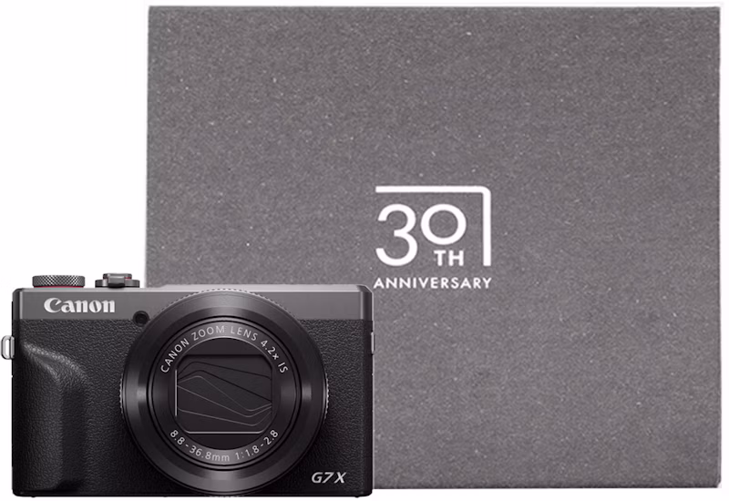 Canon PowerShot G7 X Mark III 30th Anniversary Limited Edition 7563C016 (EU Plug) (No Peak Design Strap) Graphite