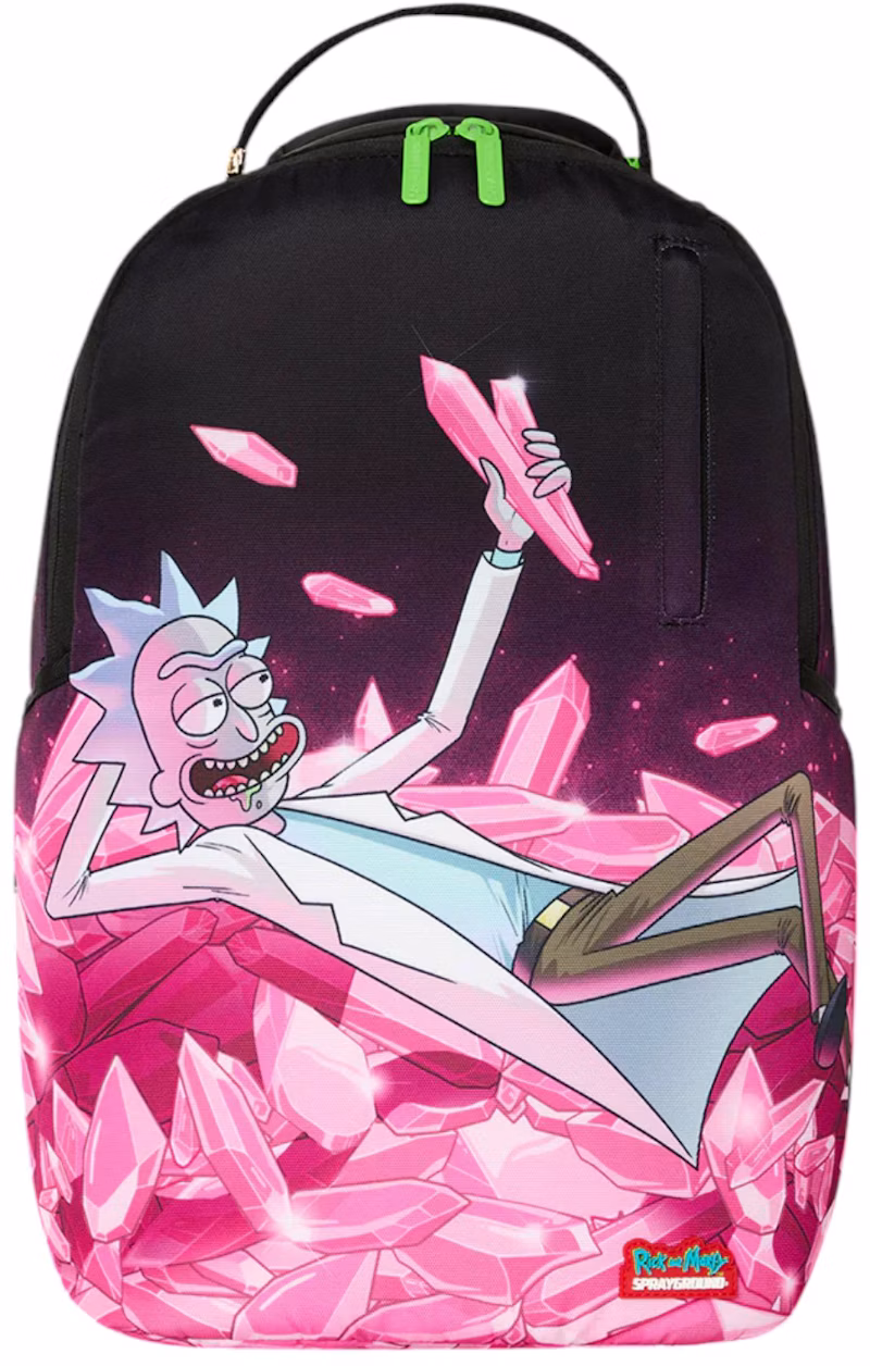 Sprayground Rick And Morty Kalaxian Crystal Shark Backpack Multicolor