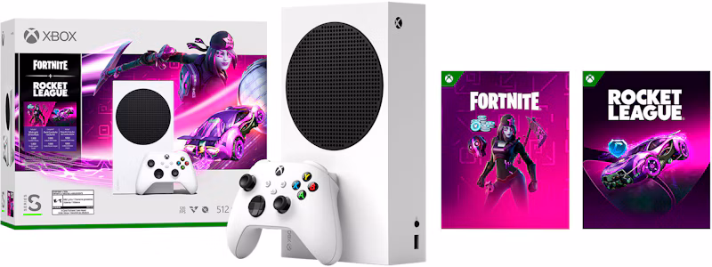 Microsoft Xbox Series S 512GB Fortnite & Rocket League Console Bundle (US Plug) RRS-00025