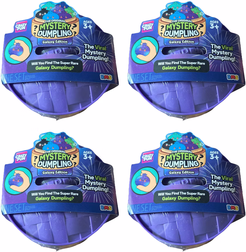 Squishy Bun The Original Mystery "Dumpling" (Galaxy Chase Version) Blind Box 4x Lot