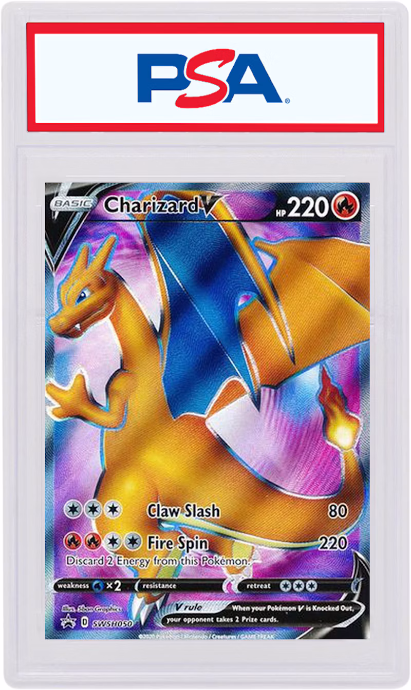Charizard V 2020 Pokemon TCG Sword & Shield Champions Path #050 (PSA or BGS Graded)