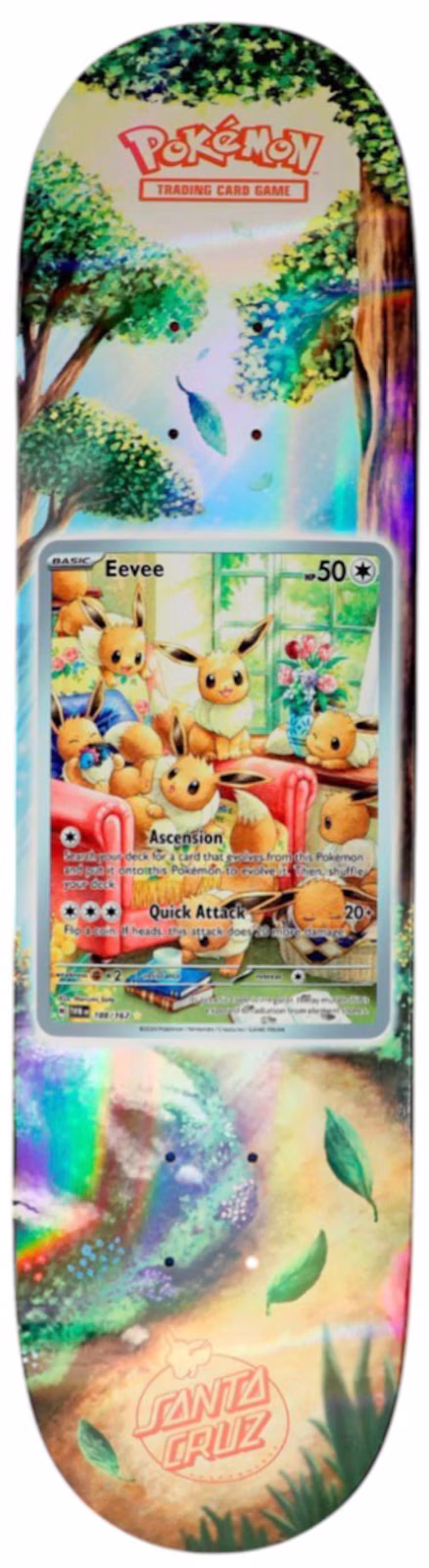 Santa Cruz Skateboards X Pokemon 2026 Skateboard Deck - Eevee Edition
