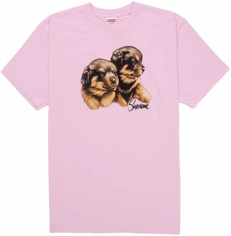 Supreme Puppies Tee Light Pink