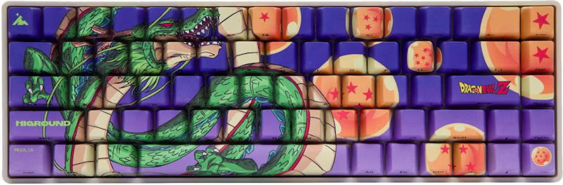 Higround x Dragon Ball Z Shenron Basecamp Keyboard Green/Purple
