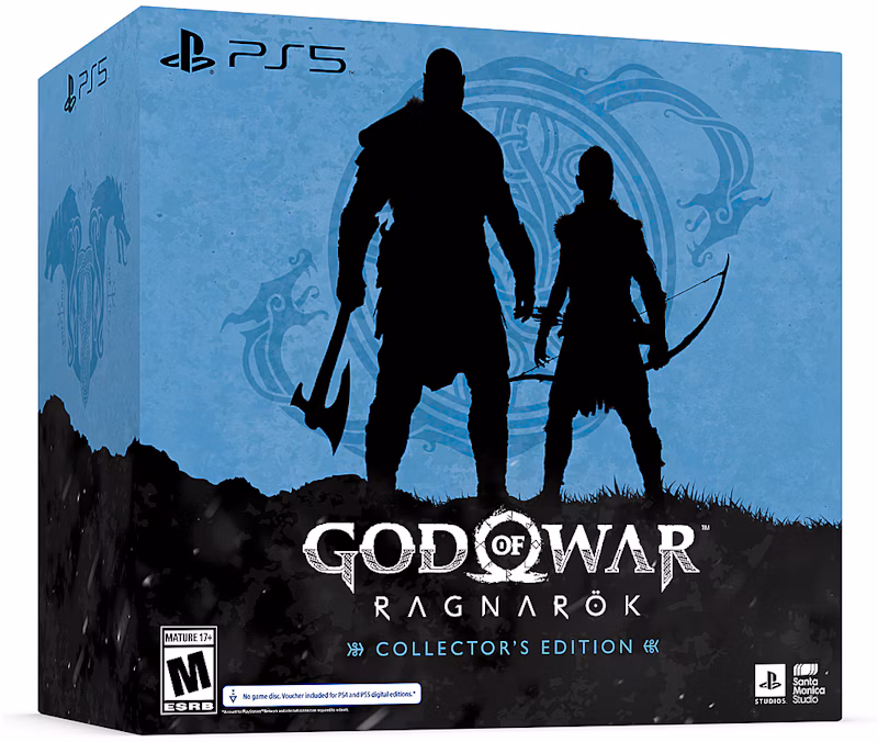 Playstation God of War Ragnarök Collector's Edition Video Game Bundle