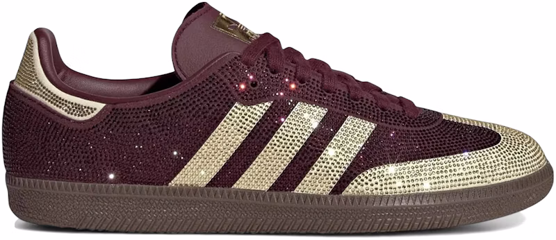 adidas Samba OG Rhinestone Maroon Warm Vanilla (Women's)