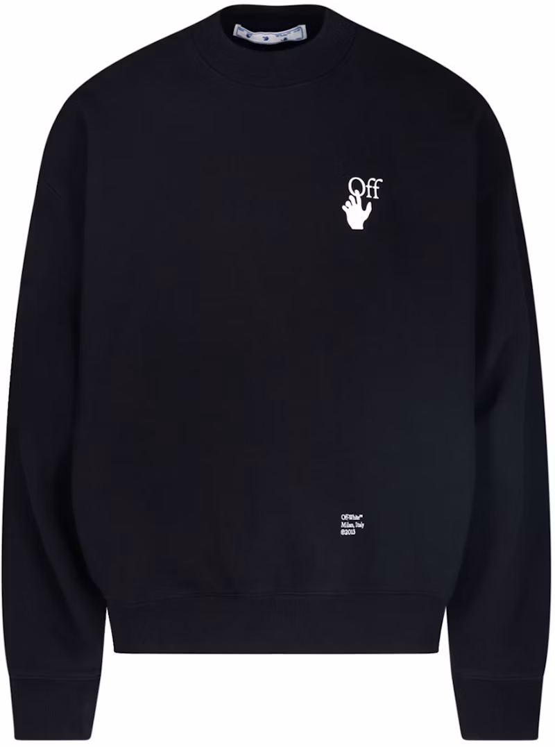 OFF-WHITE Caravaggio Saint Jerome Writing Arrows Sweatshirt Black