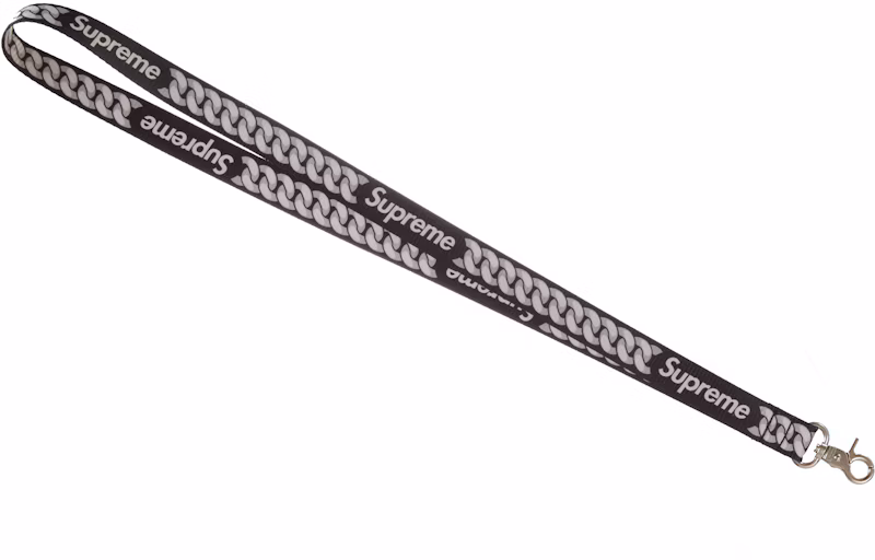 Supreme Cuban Links Lanyard Black