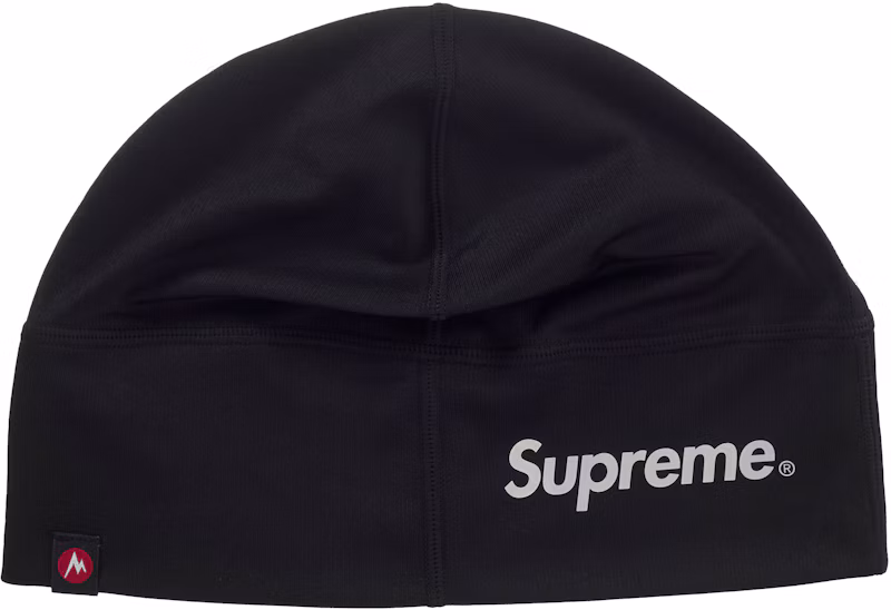 Supreme Marmot Base Layer Beanie Black