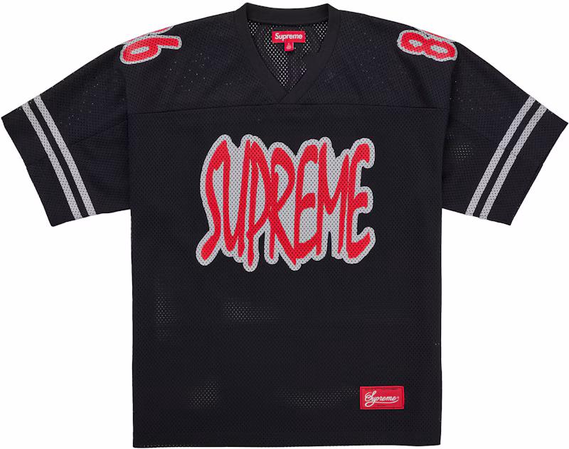 Supreme Reflective Football Jersey Black
