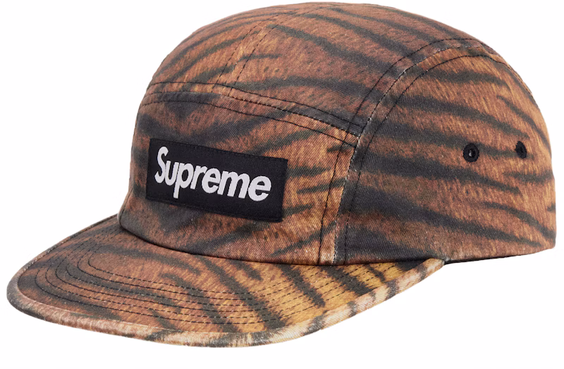 Supreme Washed Chino Twill Camp Cap (FW25) Tiger