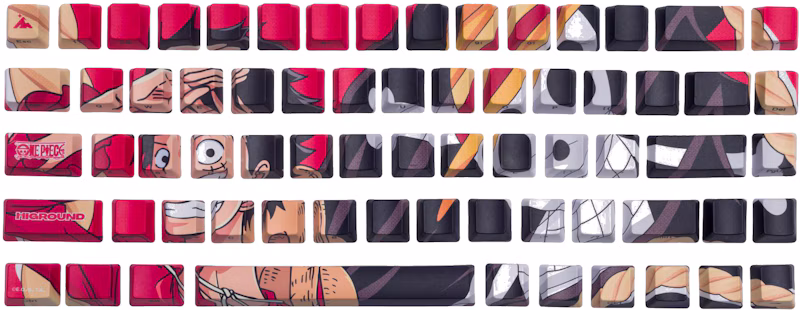 Higround x One Piece Luffy Keycaps Keycaps Red/Black