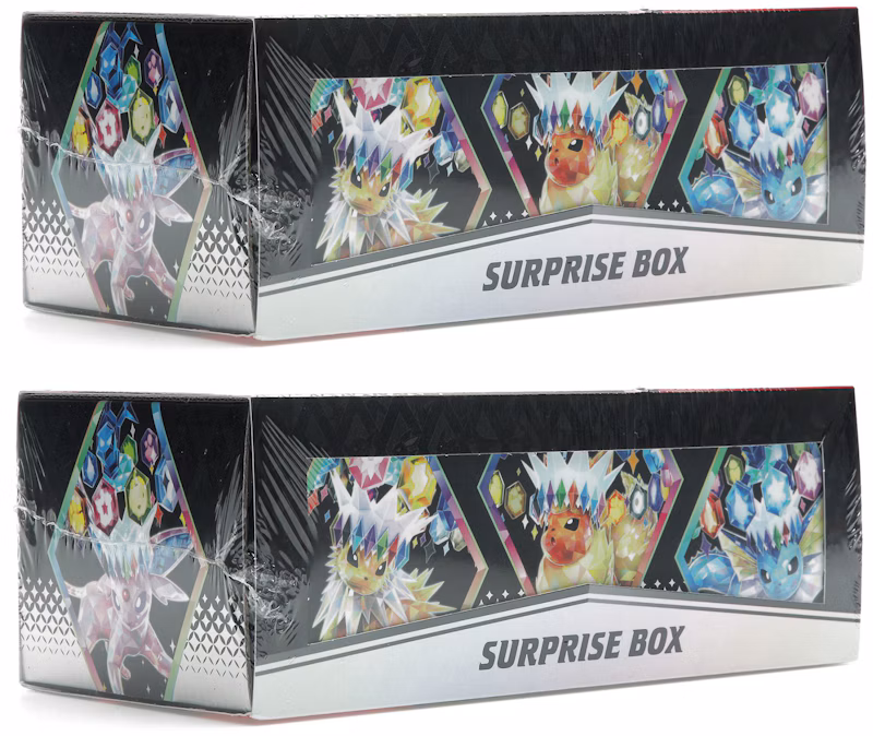 Pokémon Scarlet & Violet Prismatic Evolutions Surprise Box 2x Lot