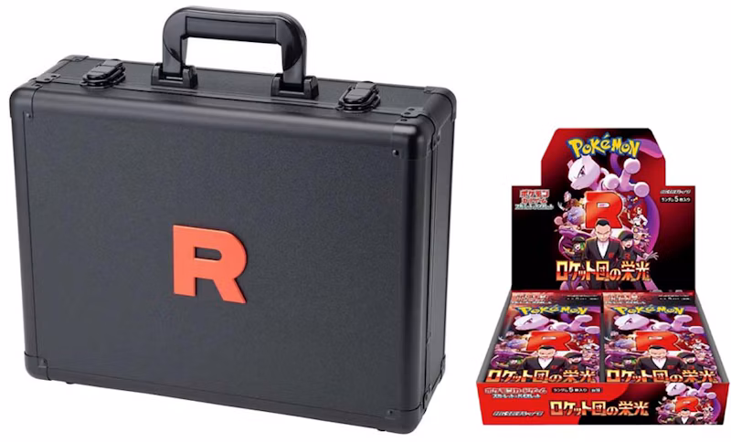 2025 Pokémon Scarlet & Violet Glory of the Rocket Team Attache Case Set (With Booster Box)