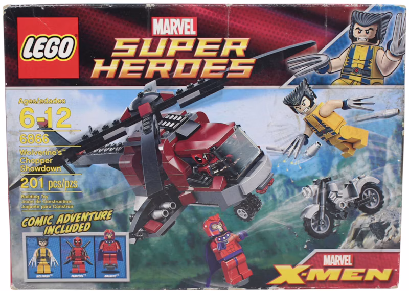 LEGO Marvel Super Heros X-Men Wolverine's Chopper Showdown Set 6866