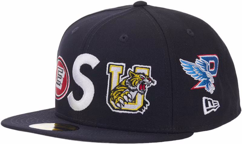 Supreme Mascots S Logo New Era 59Fifty Fitted Cap Navy
