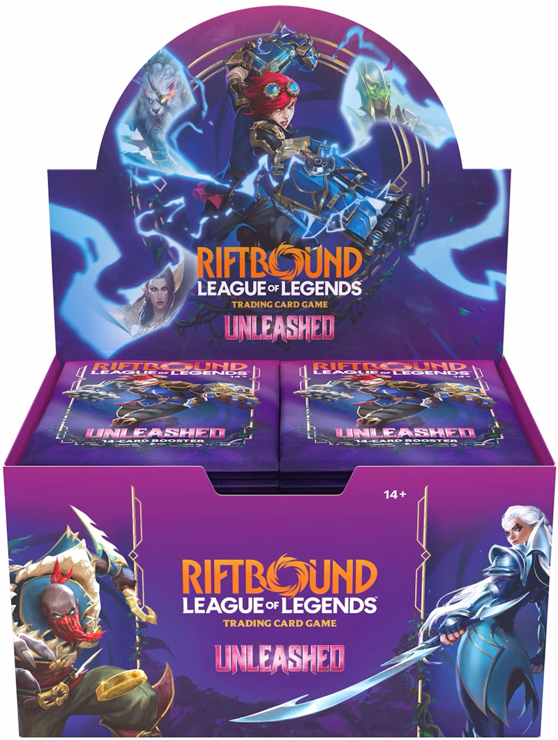 2026 Riftbound League of Legends Unleased Booster Display
