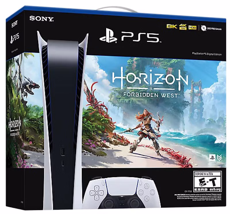 Sony PlayStation 5 PS5 Digital Horizon Forbidden West Console Bundle (US Plug) 1000032114 / 1000032006