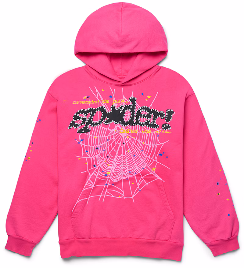 Sp5der P*NK V2 Hoodie Pink