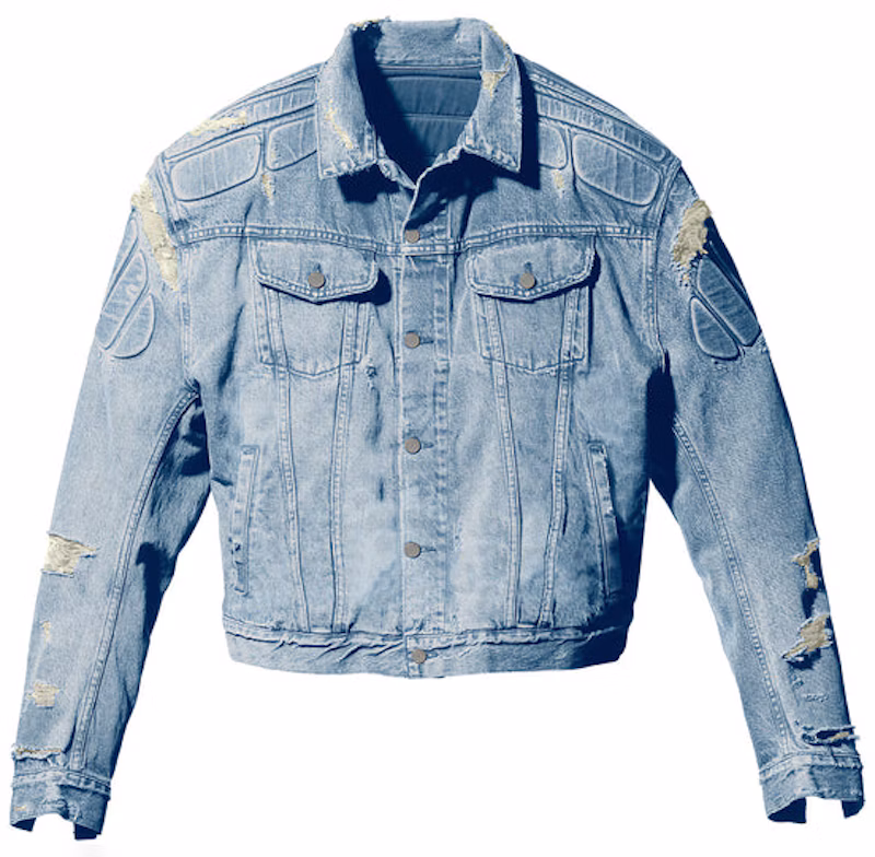 Yeezy Gap Engineered by Balenciaga Padded Denim Jacket Blue