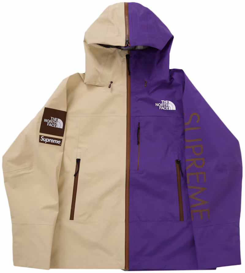 Supreme The North Face Split Taped Seam Shell Jacket White