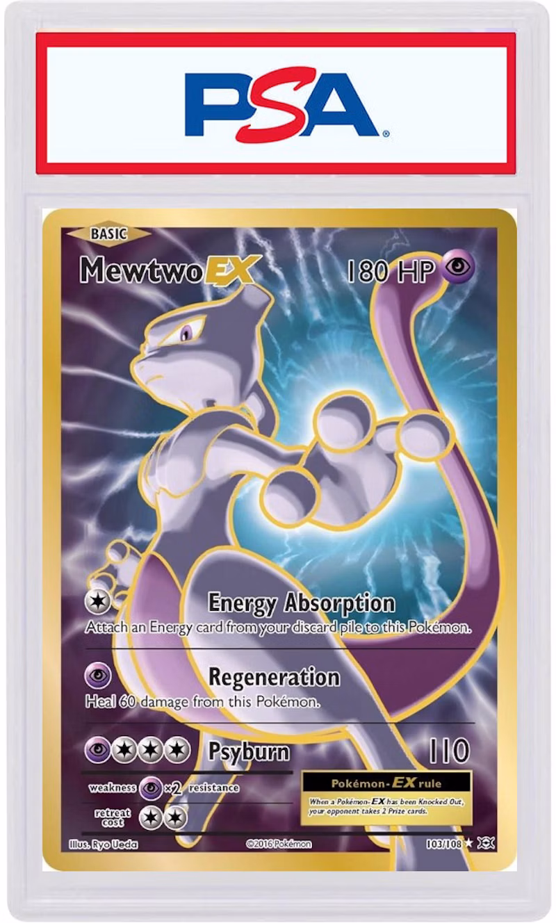 2016 Pokemon XY Evolutions 103 Full Art/Mewtwo ex (PSA or BGS Graded)