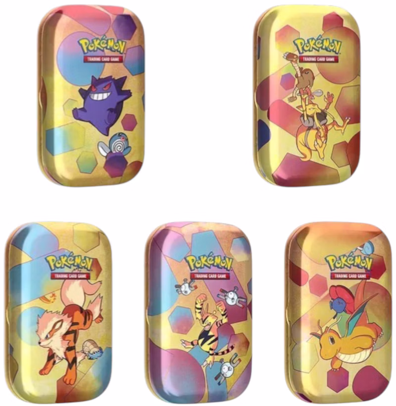 Pokémon Scarlet & Violet 151 Mini Tin 5x Lot (Tin Art May Vary)