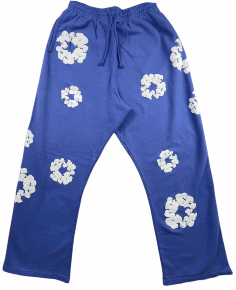 Denim Tears Cotton Wreath Baggy Sweatpants Blue