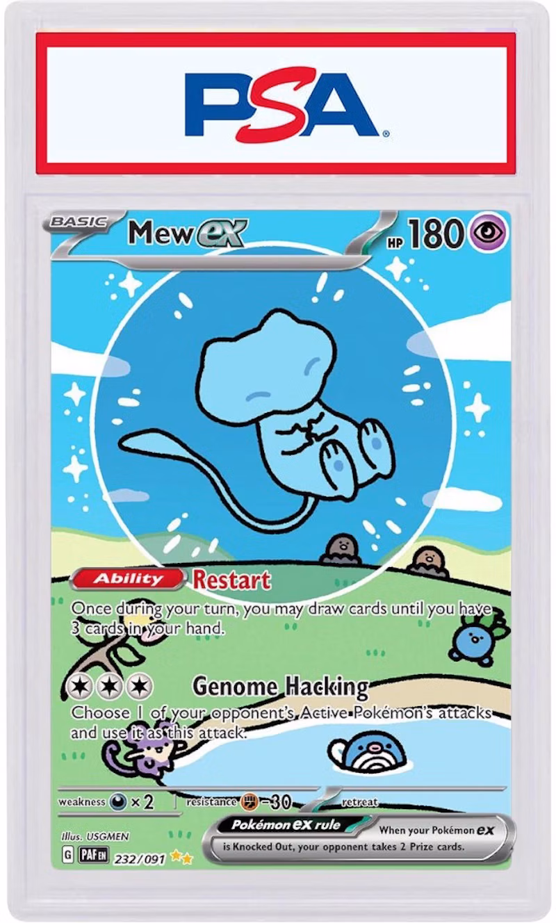 Mew ex 2024 Pokémon Scarlet & Violet Paldean Fates Special Illustration Rare #232 (PSA or BGS Graded)