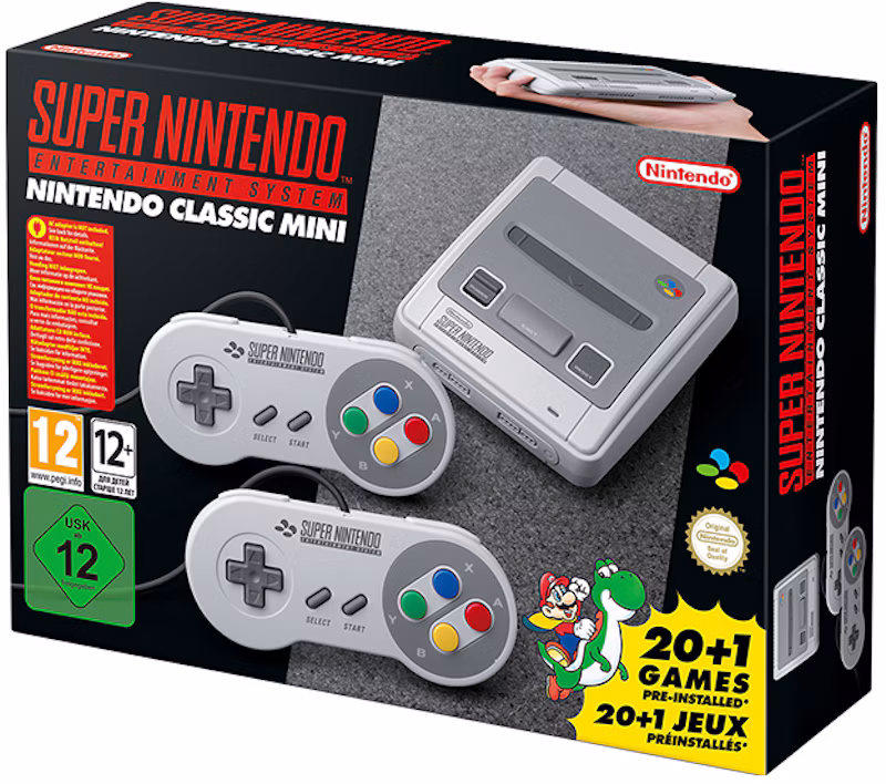 Nintendo Super Nintendo Classic Mini SNES Console EU Plug