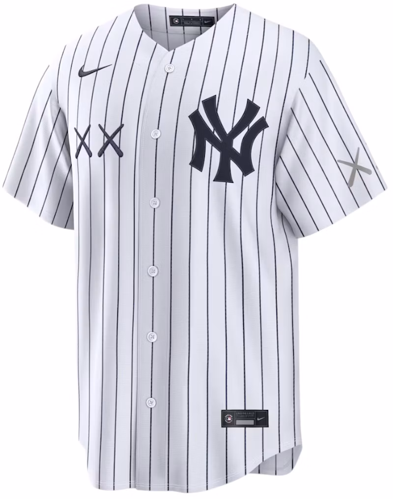 KAWS Nike MLB Stadium New York Yankees Jersey White/Blue