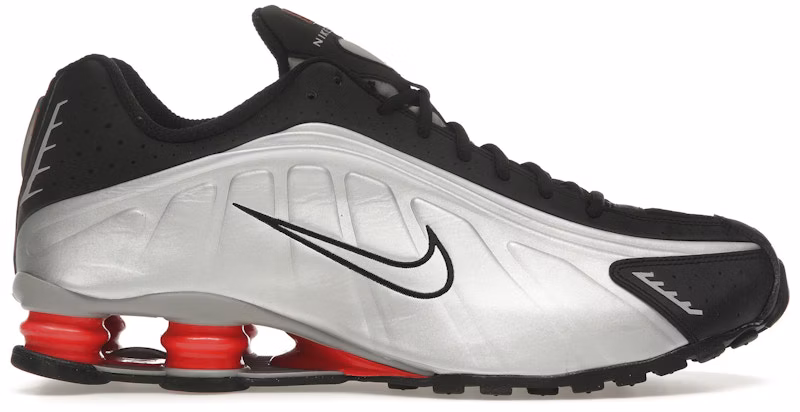 Nike Shox R4 Black Metallic Silver (2025)