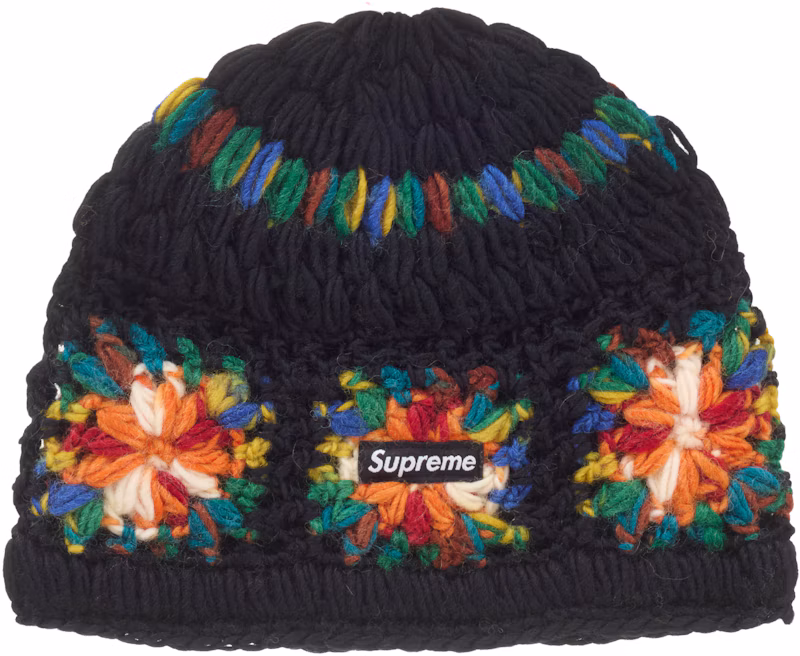 Supreme Crochet Beanie (SS25) Black