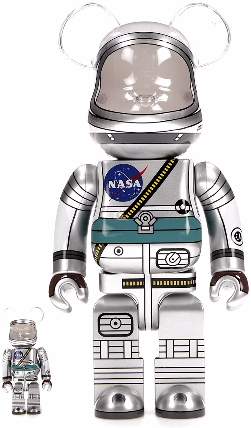Bearbrick Project Mercury Astronaut 100% & 400% Set