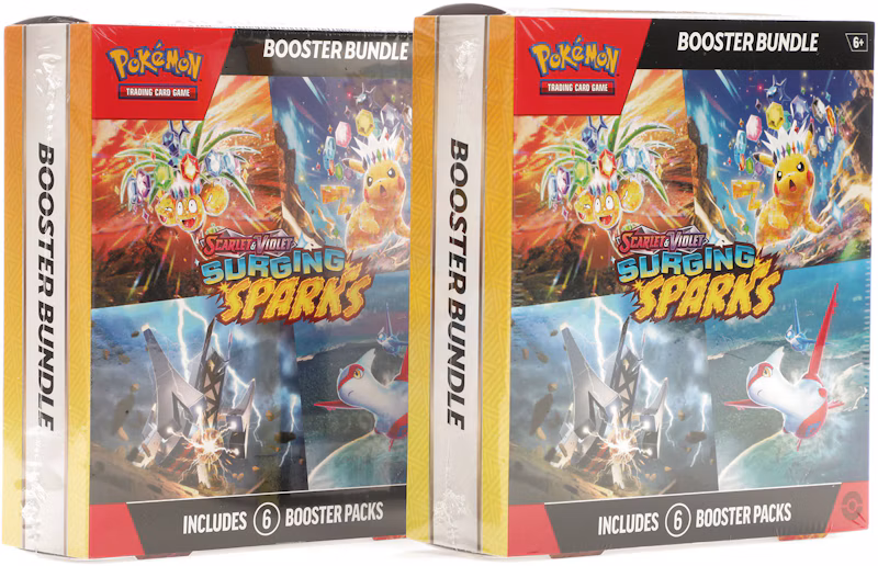 Pokémon Scarlet & Violet Surging Sparks Booster Bundle Box 2x Lot