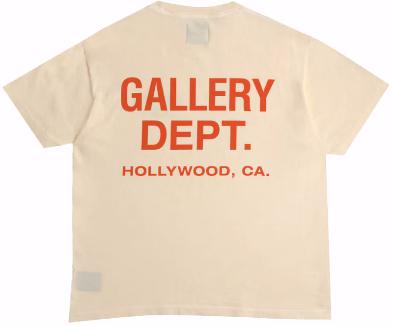 Gallery Dept. Souvenir T-Shirt Cream/Orange