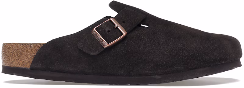 Birkenstock Boston Soft Footbed Suede Mocca