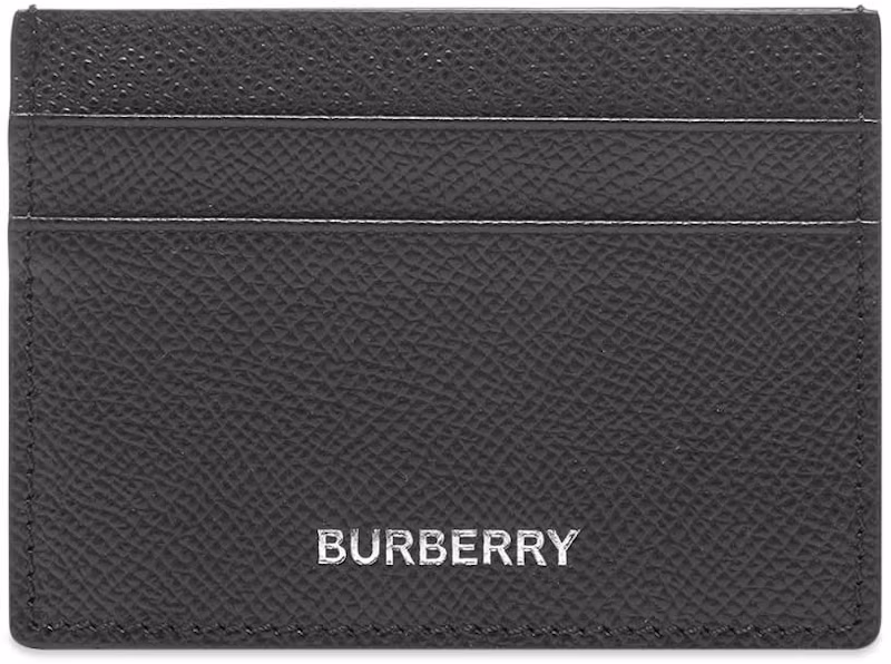 Burberry Grainy Leather Card Case (4 Card Slot) Black