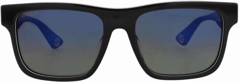 Gucci Square-Frame Recycled Acetate Sunglasses Black Grey Blue (GG1618SA-30015101-003)
