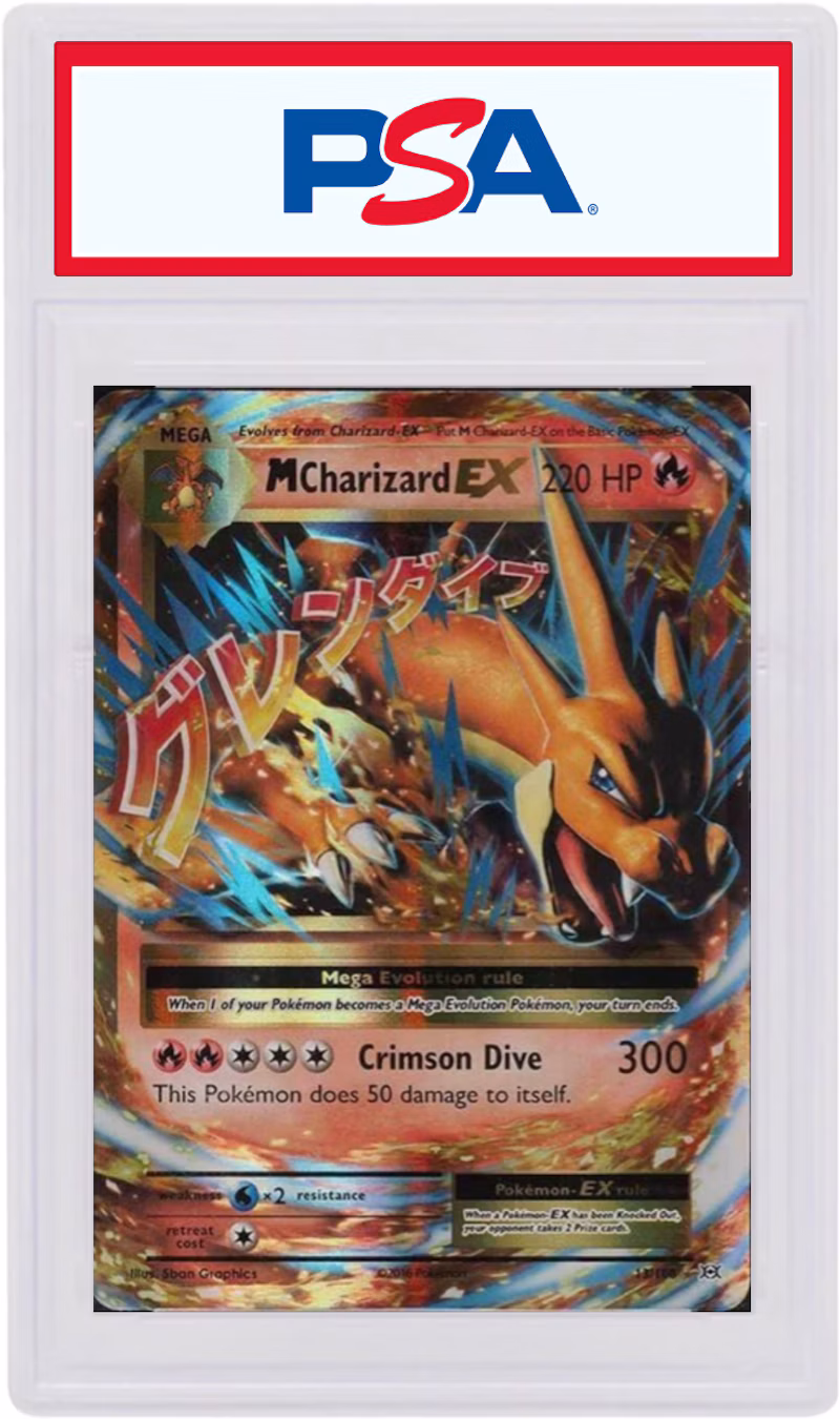 M Charizard EX-Holo 2016 Pokemon TCG XY Evolutions #13/108 (PSA or BGS Graded)