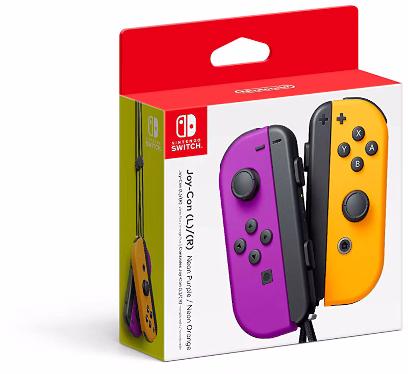 Nintendo Switch Joy-Con (L-R) (HACAJAQAA) Purple/Neon Orange