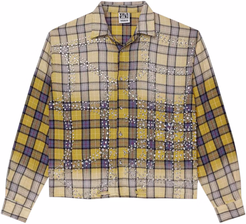 Vale Forever Lemonhead L/S Flannel Yellow/Blue