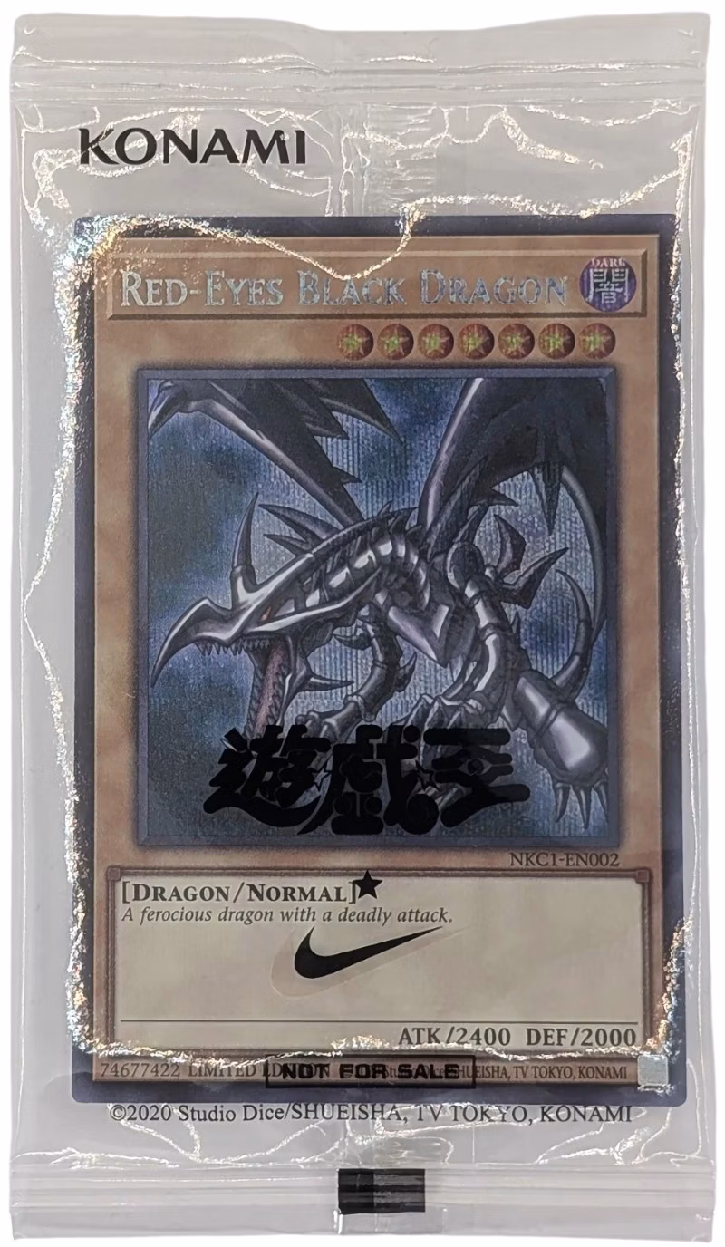 Red Eyes Black Dragon 2025 Yu-Gi-Oh Nike NKC1-EN002 Ungraded