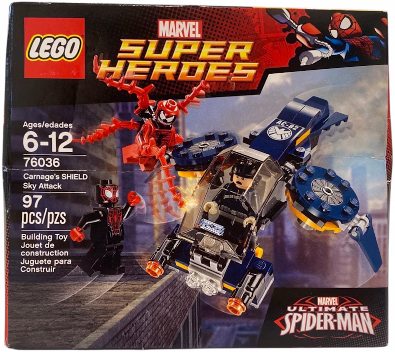 LEGO Marvel Super Heroes Carnage's SHIELD Sky Attack Set 76036