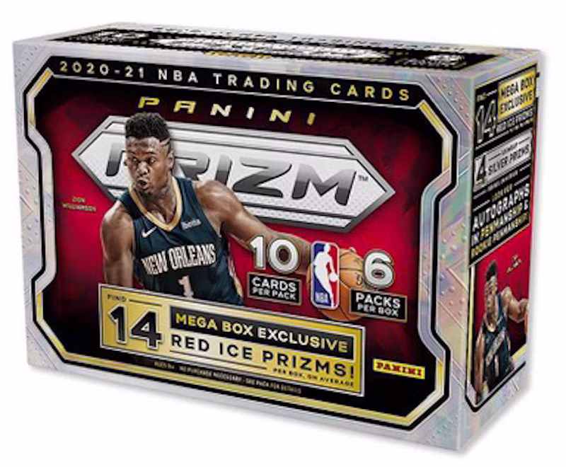 2020-21 Panini Prizm Basketball Mega Box (Red Ice Prizms) (Red or Blue Box)